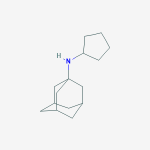 molecular formula C15H25N B153479 N-cyclopentyladamantan-1-amine CAS No. 134293-29-1