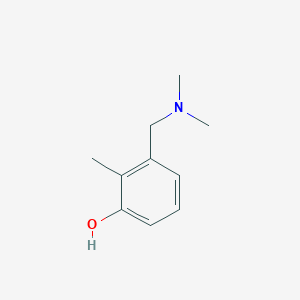 molecular formula C10H15NO B15347928 3-[(Dimethylamino)methyl]-2-methylphenol 