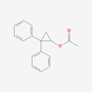 molecular formula C17H16O2 B15348020 2,2-Diphenylcyclopropyl acetate CAS No. 6639-52-7
