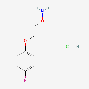 molecular formula C8H11ClFNO2 B15348051 O-[2-(4-Fluoro-phenoxy)-ethyl]-hydroxylamine hydrochloride 