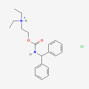 molecular formula C20H27ClN2O2 B15348082 2-(Diethylamino)ethyl diphenylmethylcarbamate hydrochloride CAS No. 64059-03-6