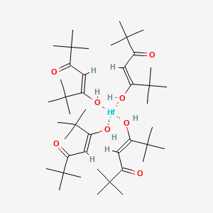molecular formula C44H80HfO8 B15348138 Hafnium (2,2,6,6-tetramethyl-3,5-heptanedionate) 