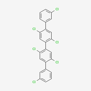 molecular formula C24H12Cl6 B15348165 Hexachloroquaterphenyl CAS No. 89590-81-8