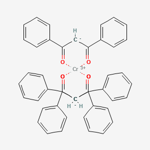 molecular formula C45H33CrO6 B15348181 Chromium(3+);1,3-diphenylpropane-1,3-dione CAS No. 21679-35-6