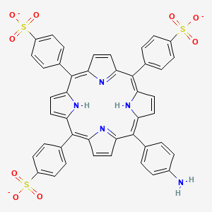 molecular formula C44H28N5O9S3-3 B15348185 Triammonium 