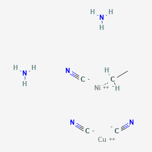 molecular formula C5H11CuN5Ni B15348215 bis-(Ethylenediamine-N,N')copper tetrakis(cyano-c)nickelate 