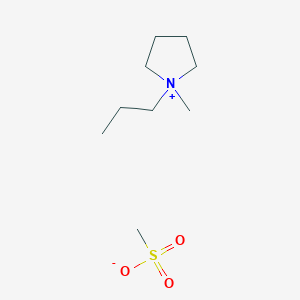 molecular formula C9H21NO3S B15348278 Pyrrolidinium, 1-methyl-1-propyl-, methanesulfonate 