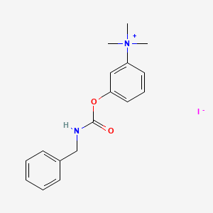 molecular formula C17H21IN2O2 B15348293 Ammonium, (3-(benzylcarbamoyloxy)phenyl)trimethyl-, iodide CAS No. 64051-08-7