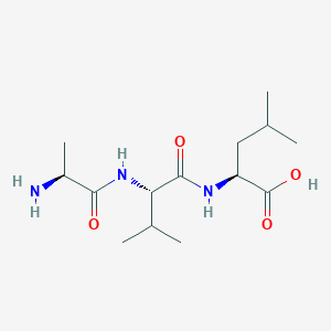 molecular formula C14H27N3O4 B15348303 H-Ala-Val-Leu-OH 