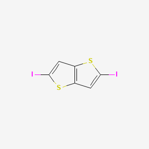 molecular formula C6H2I2S2 B15348329 2,5-Diiodothieno[3,2-b]thiophene CAS No. 937187-29-6