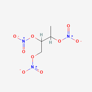 molecular formula C4H7N3O9 B15348342 Butane-1,2,3-triyl trinitrate CAS No. 84002-64-2