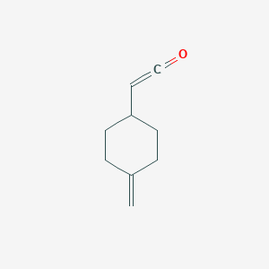 molecular formula C9H12O B15348355 Ethenone, (4-methylenecyclohexyl)-(9CI) 