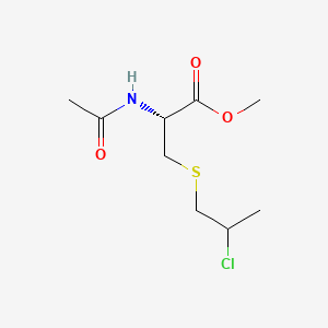 molecular formula C9H16ClNO3S B15348403 N-Acetyl-S-2-chloropropyl-L-cysteine methyl ester CAS No. 78774-18-2