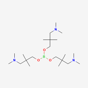 molecular formula C21H48BN3O3 B15348455 Tris[3-(dimethylamino)-2,2-dimethylpropyl] borate CAS No. 94266-00-9
