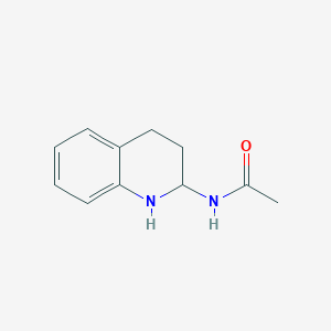 molecular formula C11H14N2O B15348492 N-(1,2,3,4-tetrahydroquinolin-2-yl)acetamide 