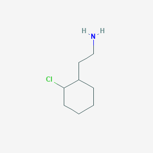 molecular formula C8H16ClN B15348512 2-(2-Chlorocyclohexyl)ethan-1-amine CAS No. 90325-92-1