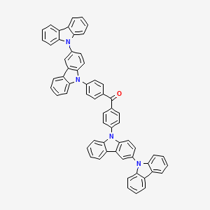 molecular formula C61H38N4O B15348603 Bis(4-(9H-[3,9'-bicarbazol]-9-yl)phenyl)methanone 
