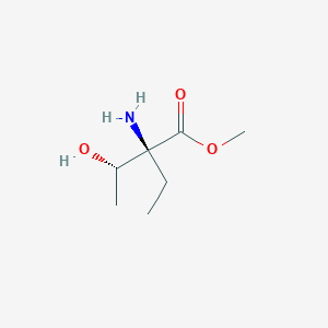 molecular formula C7H15NO3 B15348609 L-Allothreonine,2-ethyl-,methylester(9CI) 