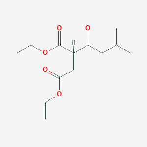 molecular formula C13H22O5 B15348623 Diethyl 2-(3-methylbutanoyl)butanedioate CAS No. 73642-77-0