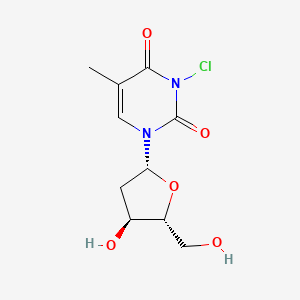 molecular formula C10H13ClN2O5 B15348674 Thymidine, 3-chloro- CAS No. 64398-17-0
