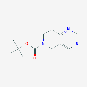 molecular formula C12H17N3O2 B153487 tert-Butyl 7,8-dihydropyrido[4,3-d]pyrimidine-6(5H)-carboxylate CAS No. 192869-49-1