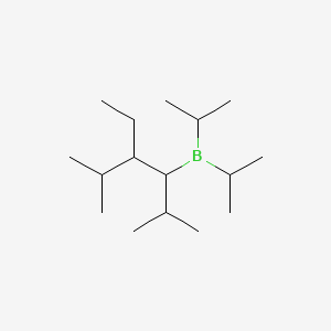 molecular formula C16H35B B15348720 Borane, [1,2-bis(1-methylethyl)butyl]bis(1-methylethyl)- CAS No. 74792-79-3