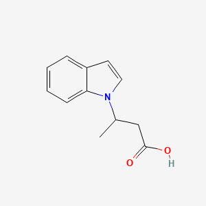 molecular formula C12H13NO2 B15348724 beta-Methyl-1H-indole-1-propionic acid CAS No. 2457-72-9