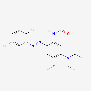 molecular formula C19H22Cl2N4O2 B15348747 Acetamide, N-[2-[(2,5-dichlorophenyl)azo]-5-(diethylamino)-4-methoxyphenyl]- CAS No. 68877-36-1