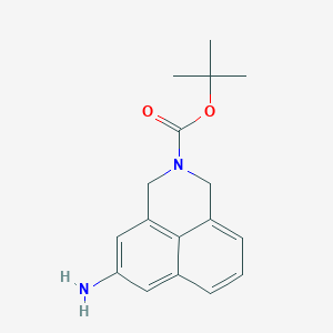 molecular formula C17H20N2O2 B15348773 Tert-butyl 5-amino-1H-benzo[DE]isoquinoline-2(3H)-carboxylate 
