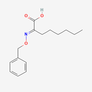 molecular formula C15H21NO3 B15348787 2-Phenylmethoxyiminooctanoic acid CAS No. 5435-48-3
