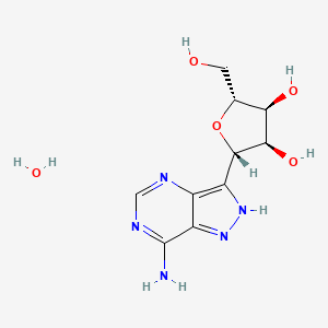 molecular formula C10H15N5O5 B15348810 Formycin monohydrate 