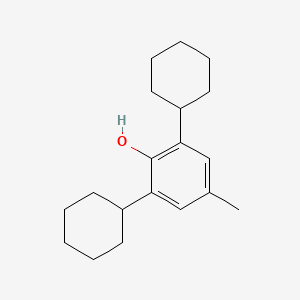 molecular formula C19H28O B15348946 2,6-Dicyclohexyl-p-cresol CAS No. 7226-88-2