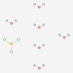 molecular formula Cl3H12O6Re B15349149 Trichlororhenium;hexahydrate 