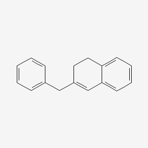 molecular formula C17H16 B15349302 3-Benzyl-1,2-dihydronaphthalene CAS No. 27019-11-0
