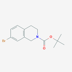 molecular formula C14H18BrNO2 B153495 tert-Butyl 7-bromo-3,4-dihydroisoquinoline-2(1H)-carboxylate CAS No. 258515-65-0