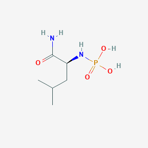 molecular formula C6H15N2O4P B15349837 N~2~-Phosphono-L-Leucinamide CAS No. 83328-05-6
