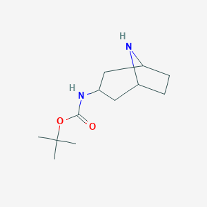 molecular formula C12H22N2O2 B153499 tert-Butyl 8-azabicyclo[3.2.1]octan-3-ylcarbamate CAS No. 287114-25-4