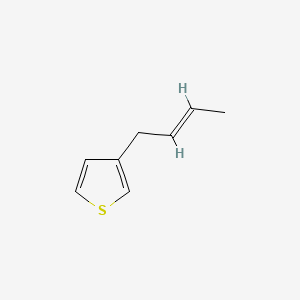 molecular formula C8H10S B15349985 3-[(E)-2-Butenyl]thiophene 