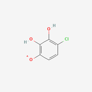 molecular formula C6H4ClO3 B15350254 Phenoxy,4-chloro-2,3-dihydroxy- 
