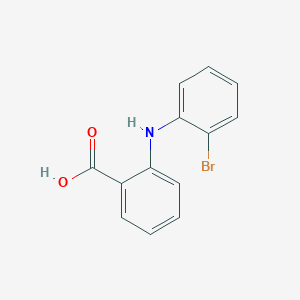 molecular formula C13H10BrNO2 B15350550 2-(2-Bromoanilino)benzoic acid CAS No. 4357-60-2