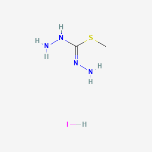 molecular formula C2H9IN4S B15350652 Methyl hydrazine-1-carbohydrazonothioate hydroiodide 