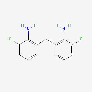 molecular formula C13H12Cl2N2 B15350765 2,2'-Methylenebis(6-chloroaniline) CAS No. 3813-08-9