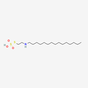 molecular formula C17H37NO3S2 B15350771 Ethanethiol, 2-pentadecylamino-, hydrogen sulfate (ester) CAS No. 929-44-2