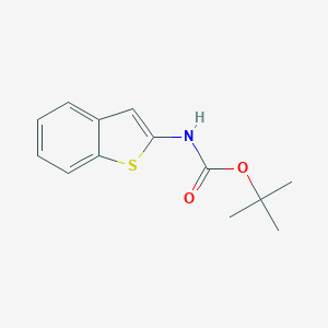 molecular formula C13H15NO2S B153508 tert-Butyl benzo[b]thiophen-2-ylcarbamate CAS No. 89673-36-9