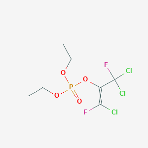 molecular formula C7H10Cl3F2O4P B15350973 diethyl [(Z)-1,3,3-trichloro-1,3-difluoroprop-1-en-2-yl] phosphate 