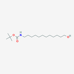 molecular formula C17H35NO3 B015351 12-(t-Boc-amino)-1-dodecanol CAS No. 67341-03-1