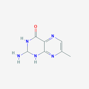 molecular formula C7H9N5O B15351006 2-Amino-7-methyl-2,3-dihydropteridin-4(1H)-one CAS No. 342412-36-6
