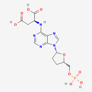 molecular formula C14H18N5O9P B15351463 Ddamps CAS No. 140210-37-3