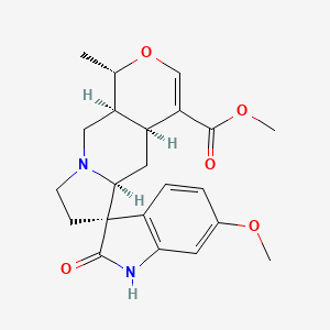 molecular formula C22H26N2O5 B15351530 methyl (1S,4aS,5aS,6R,10aS)-6'-methoxy-1-methyl-2'-oxospiro[1,4a,5,5a,7,8,10,10a-octahydropyrano[3,4-f]indolizine-6,3'-1H-indole]-4-carboxylate 