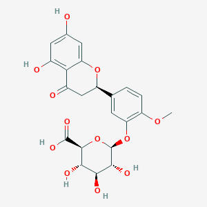 molecular formula C22H22O12 B15351577 Hesperetin 3'-O-beta-D-glucuronide 